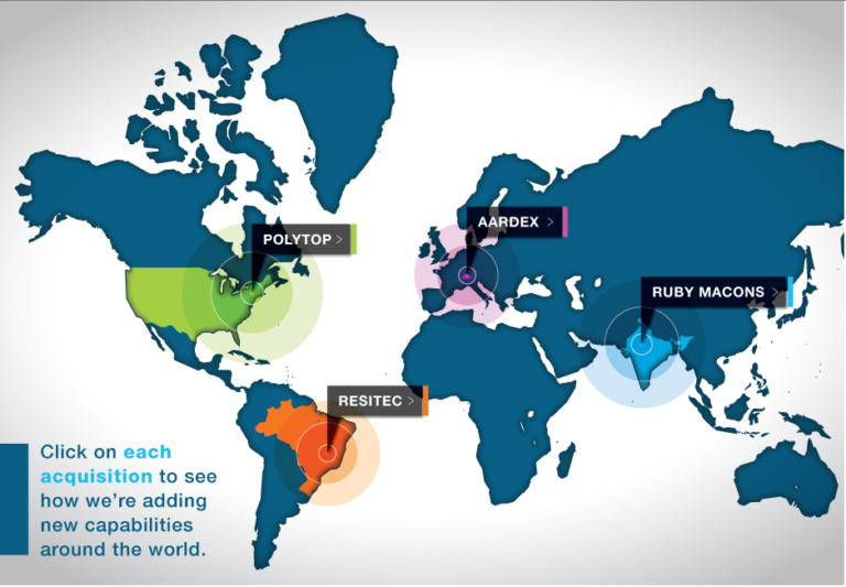 Baseline interactive UI with hotspots on global map